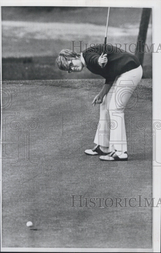 1970 Press Photo Golfer Sandra Haynie, ranked number 2 in money winnings - Historic Images