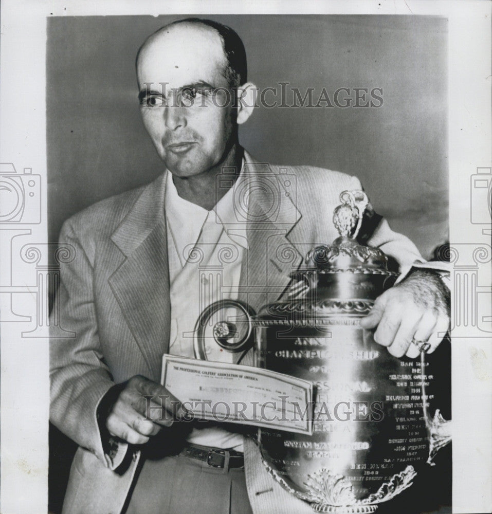 1950 Press Photo Chandler Harper in Columbus Ohio  Golf tourny - Historic Images