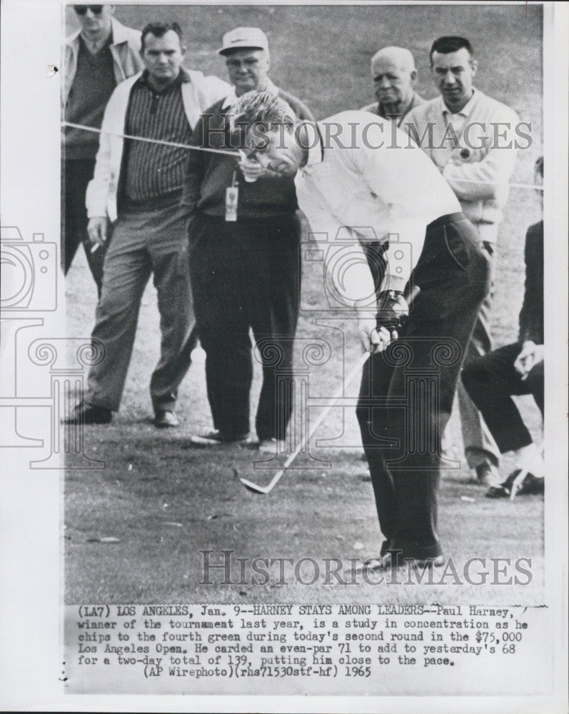 1965 Press Photo Paul Harney in  LA Open  Golf tourny - Historic Images