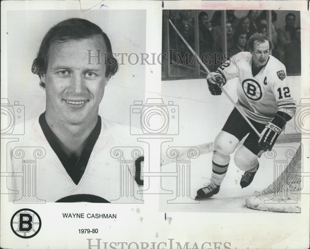 1979 Press Photo Boston Bruins hockey, Wayne Cashman - Historic Images