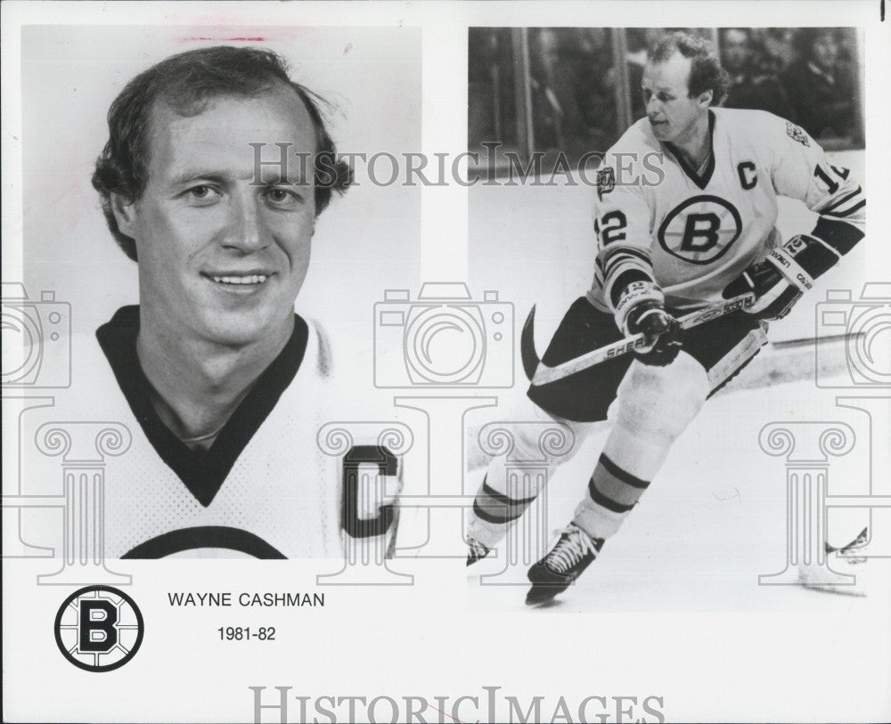 1981 Press Photo Boston Bruins hockey player Wayne Cashman - Historic Images