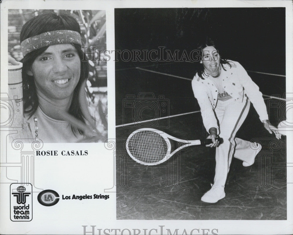 Press Photo tennis player Rosie Casals - Historic Images