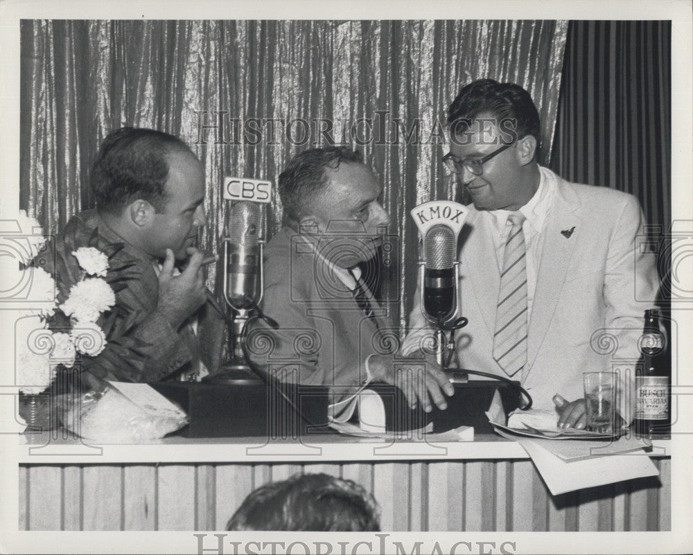 1959 Press Photo All Star Game Preview Garagiola Spink Caray - Historic Images