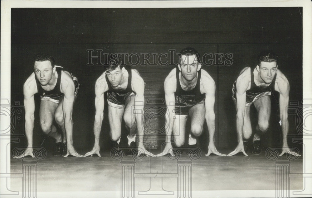 1939 Press Photo George Leary, Wesley Wallace, Walter Carey, and Frank Slater - Historic Images