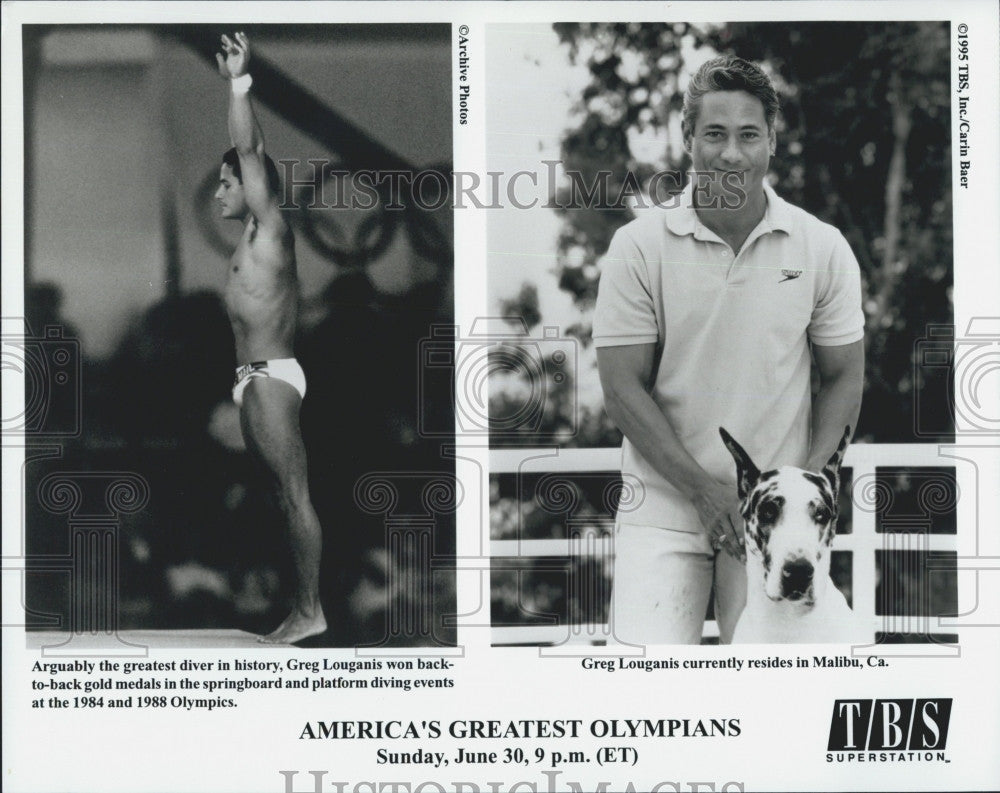 1997 Press Photo  Greg Louganis, champion diver at 84 &amp; 88 Olympics - Historic Images