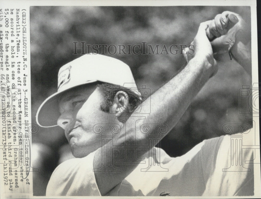 1972 Press Photo Lou Graham Golfer Kemper Open - Historic Images