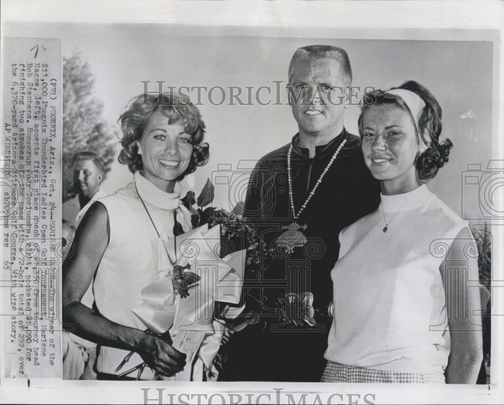 1965 Press Photo Professional Golfer Marlene Hagge wins the Phoenix Thunderbird. - Historic Images