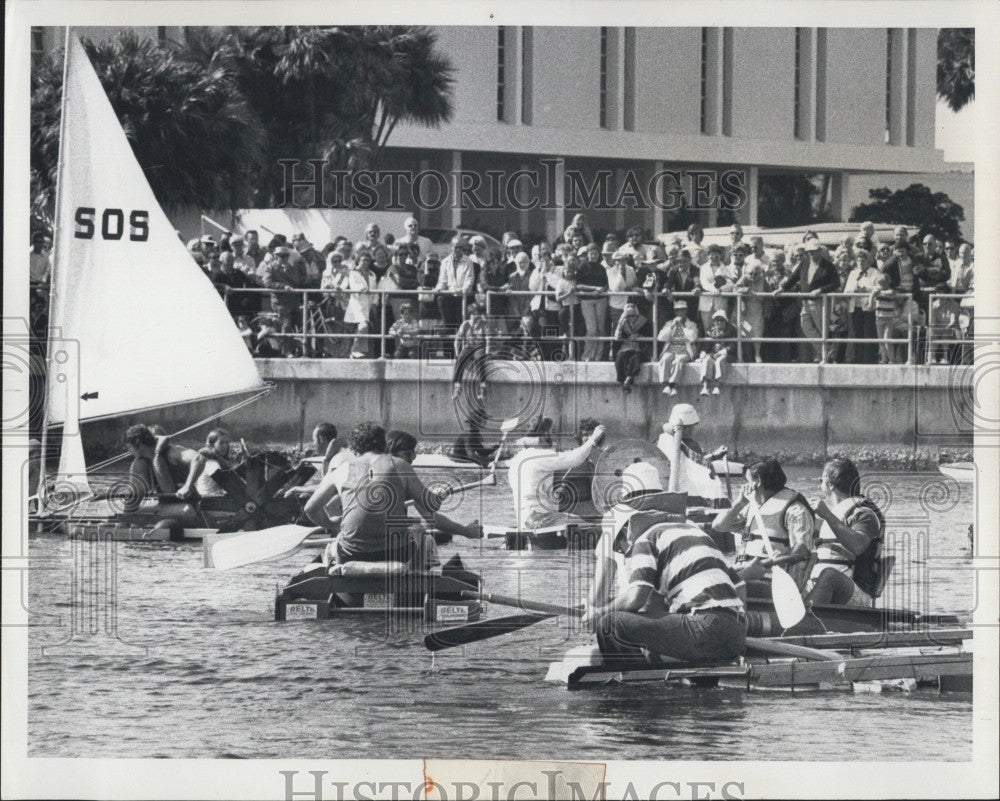 1973 Press Photo St. Petersburg&#39;s Bathtub Regatta - Winner is &quot;1&quot; TypsyVI - Historic Images