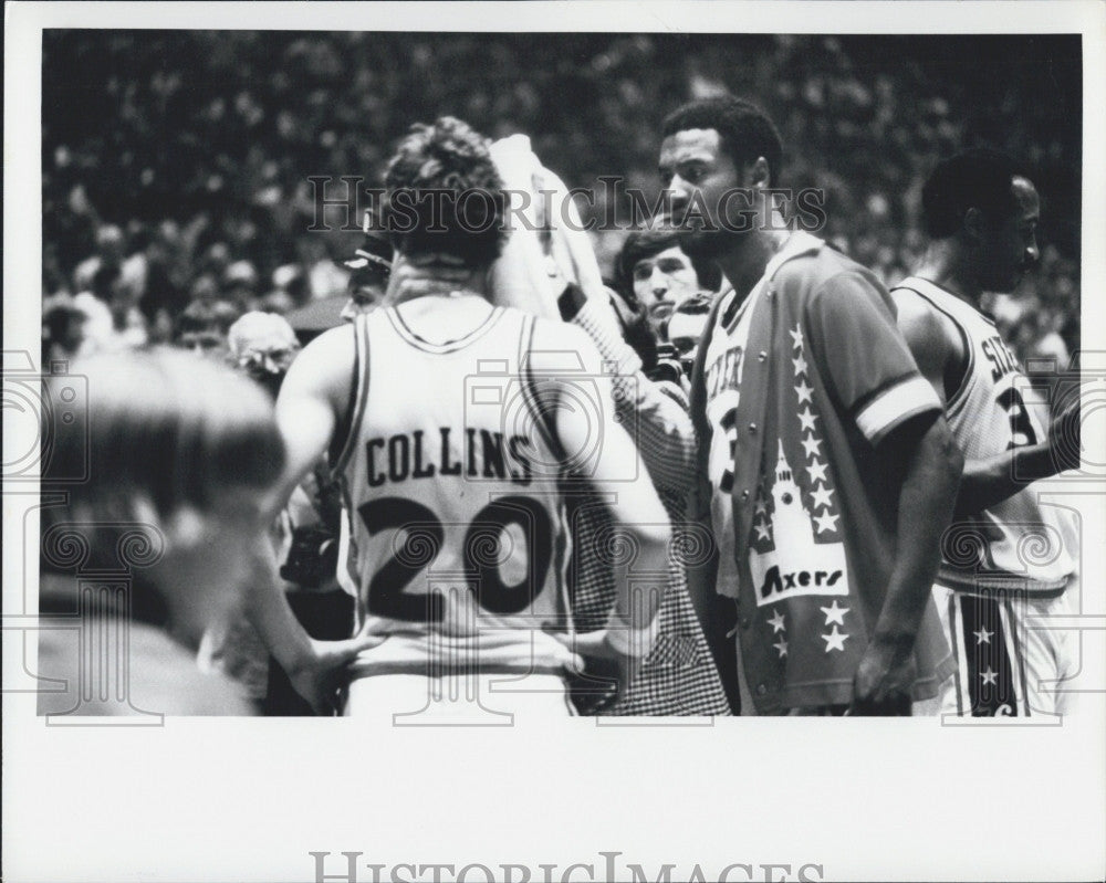 Press Photo Doug Collins of Philadelphia 76ers - Historic Images