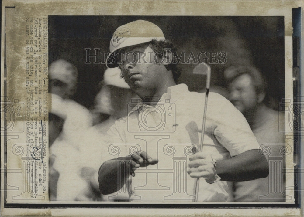 1974 Press Photo Homero Blancas in Byron Nelson Classic Open. - Historic Images