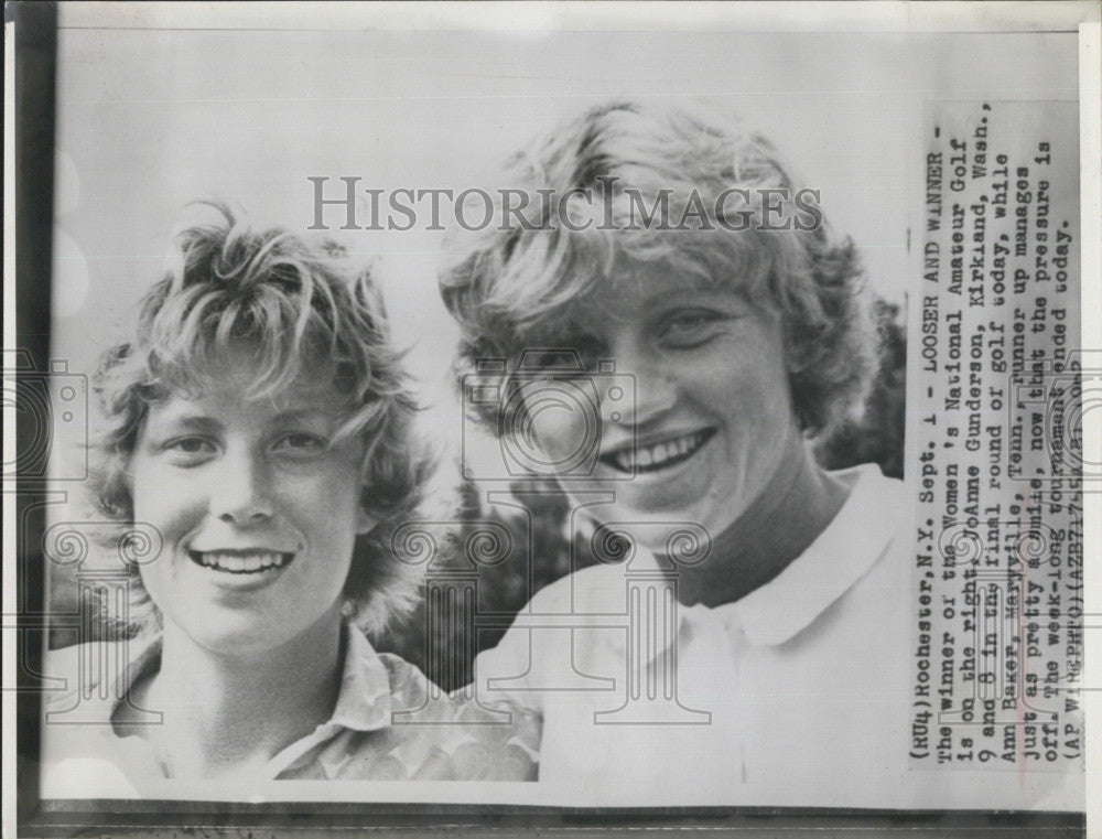 1962 Press Photo Joanne Gunderson Winner of Womens National Amateur Golf Tourna - Historic Images