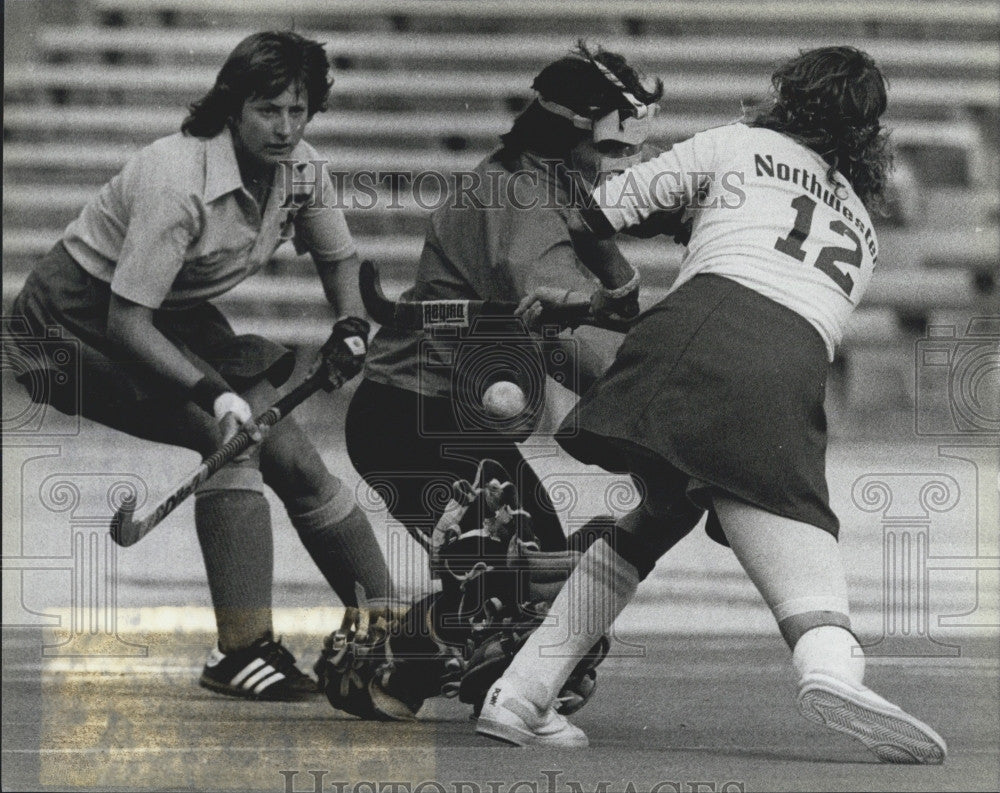 1982 Press Photo NU Beats San Jose State In Field Hockey - Historic Images