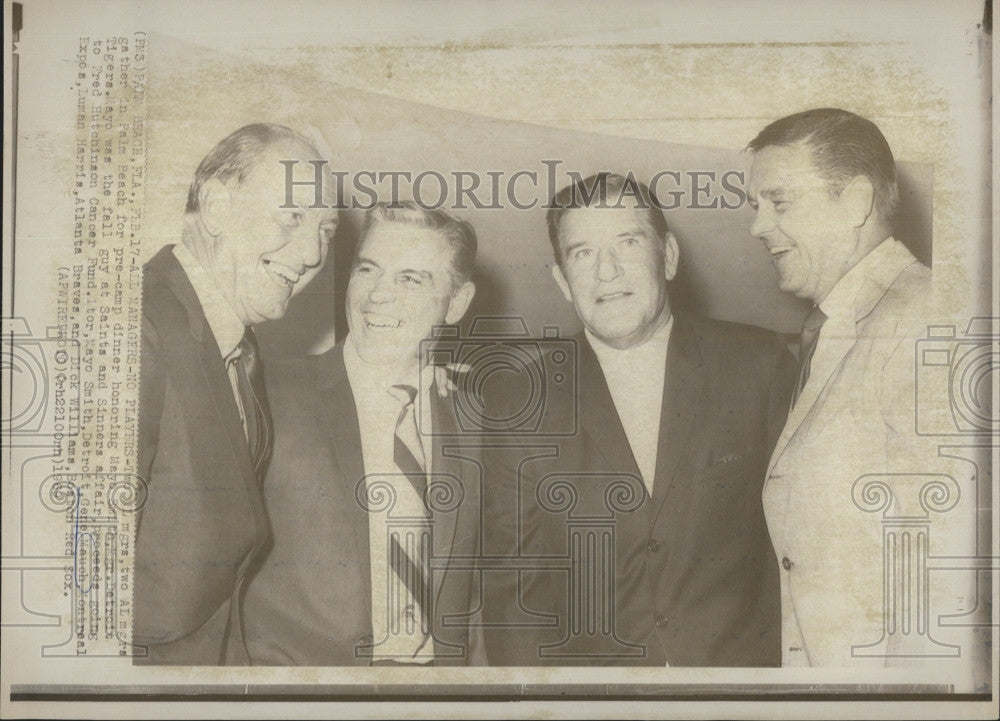 1969 Press Photo Detroit Tigers Manager Smith Honorary Dinner - Historic Images