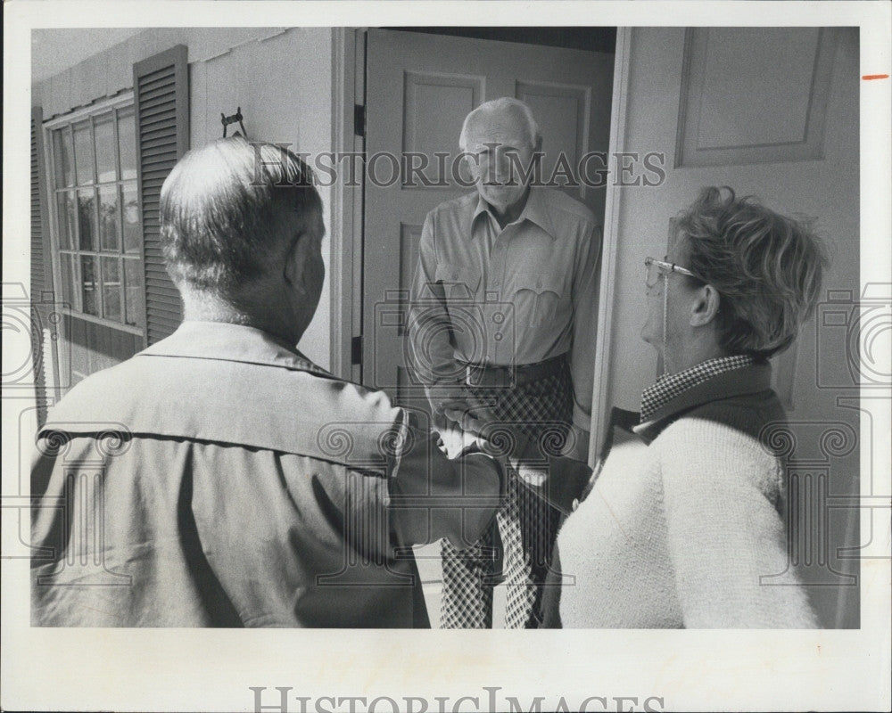 1976 Press Photo Freddie Lindstrom after election to baseball Hall of Fame - Historic Images