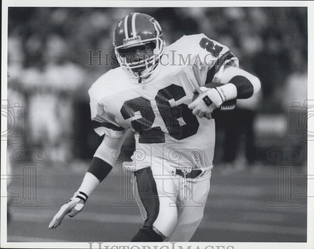 Press Photo Denver Bronco, Bubby Humphrey in action - Historic Images