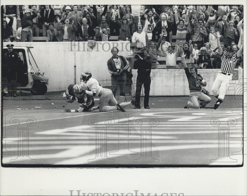 1983 Press Photo Mark Patterson &amp; John Ltt in action - Historic Images