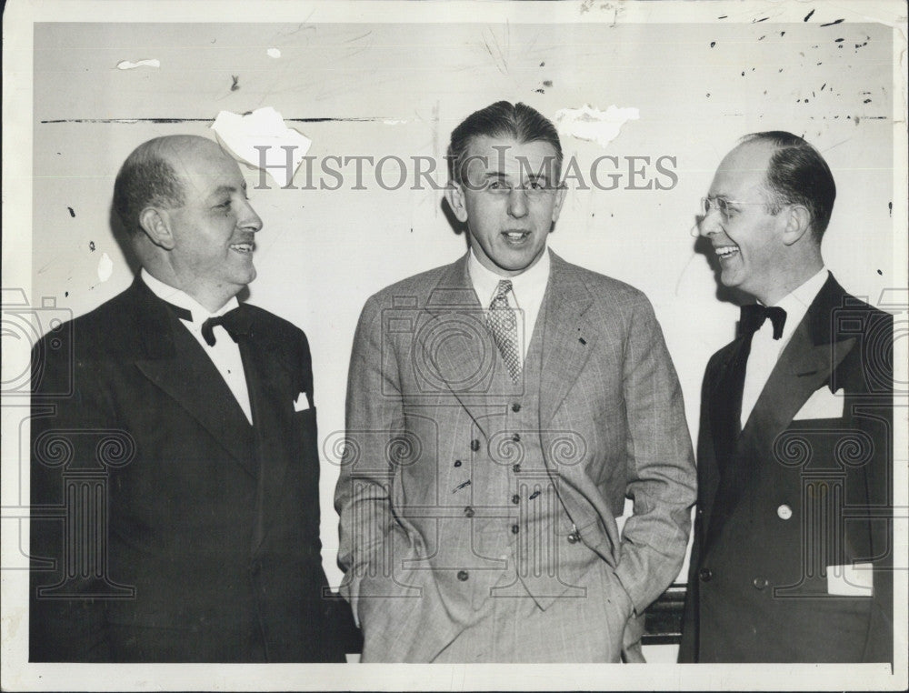 1941 Press Photo Al McCoy, Edward Kurland, Louis Saffe of Harvard University - Historic Images