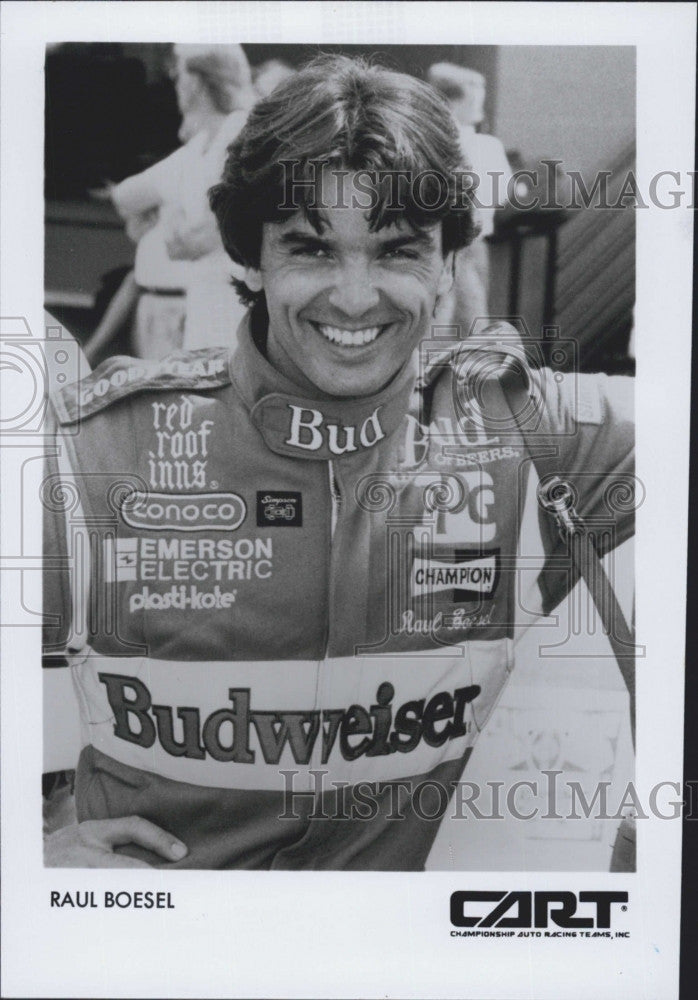 Press Photo Race car driver Raul Bossel - Historic Images