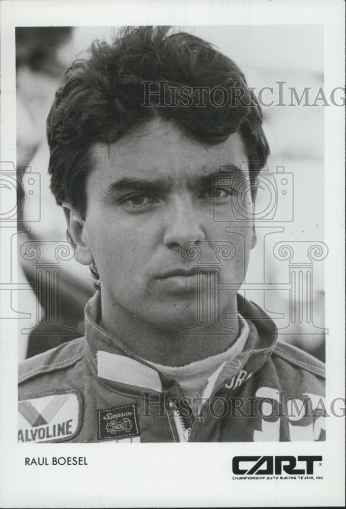 1986 Press Photo CART race driver Raul Bossel - Historic Images