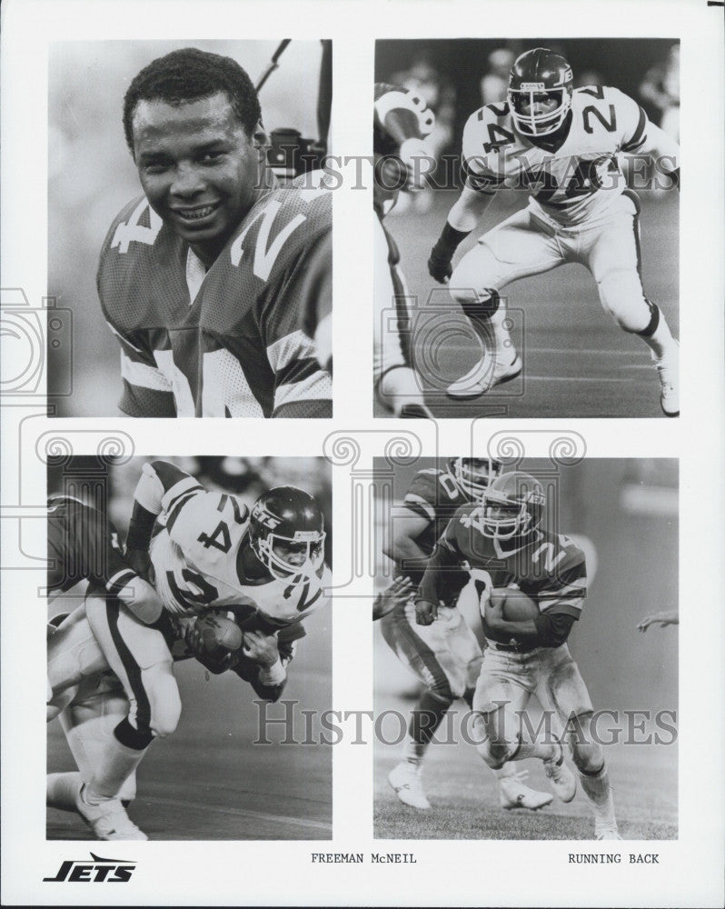 Press Photo Freeman McNeil, running back for the New York Jets - Historic Images