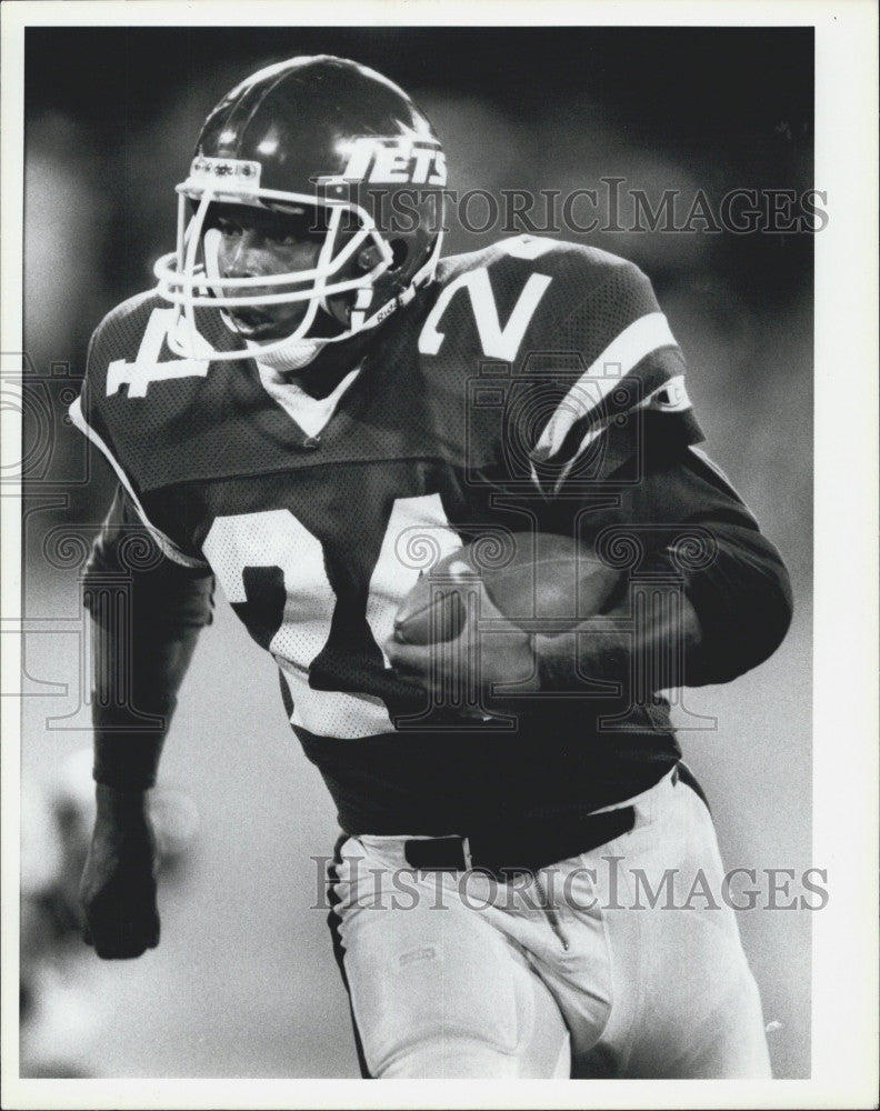 Press Photo Freeman McNeil, Running Back for the New York Jets - Historic Images