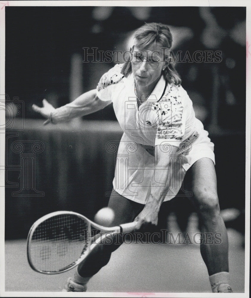 1991 Press Photo Tennis Player Martina Navratilova - Historic Images