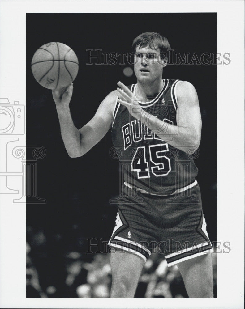 1990 Press Photo Chicago Bulls,  Ed Nealy #45 - Historic Images