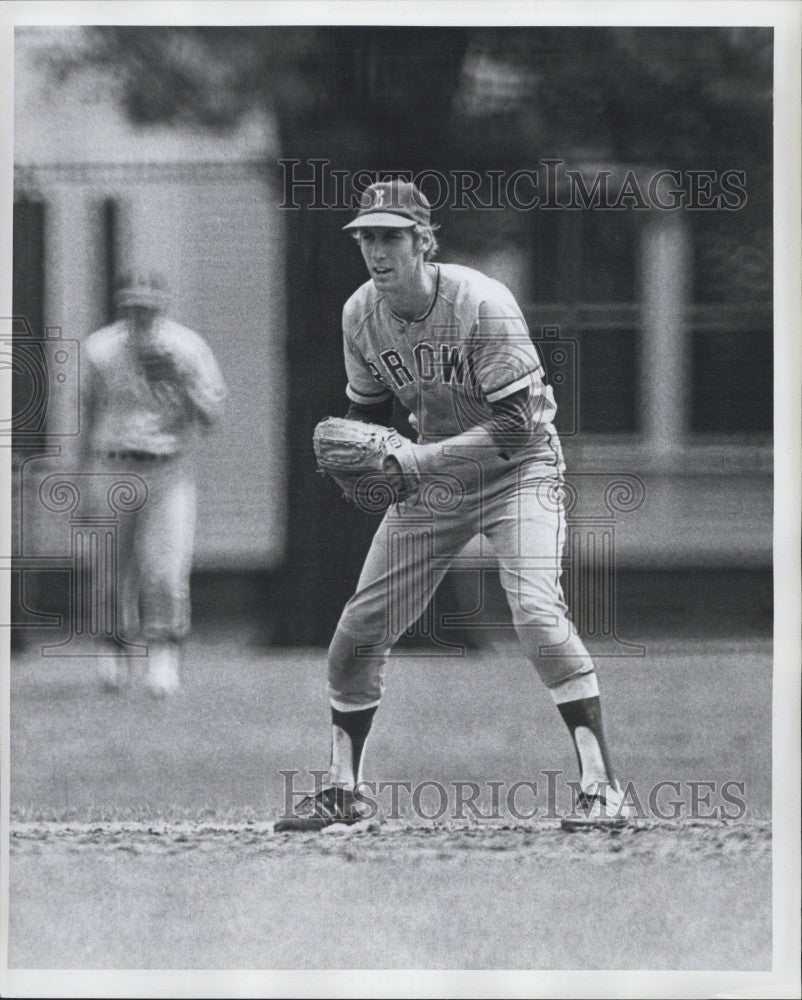 1974 Press Photo Brown Univ.baseball , Bill Almon - Historic Images