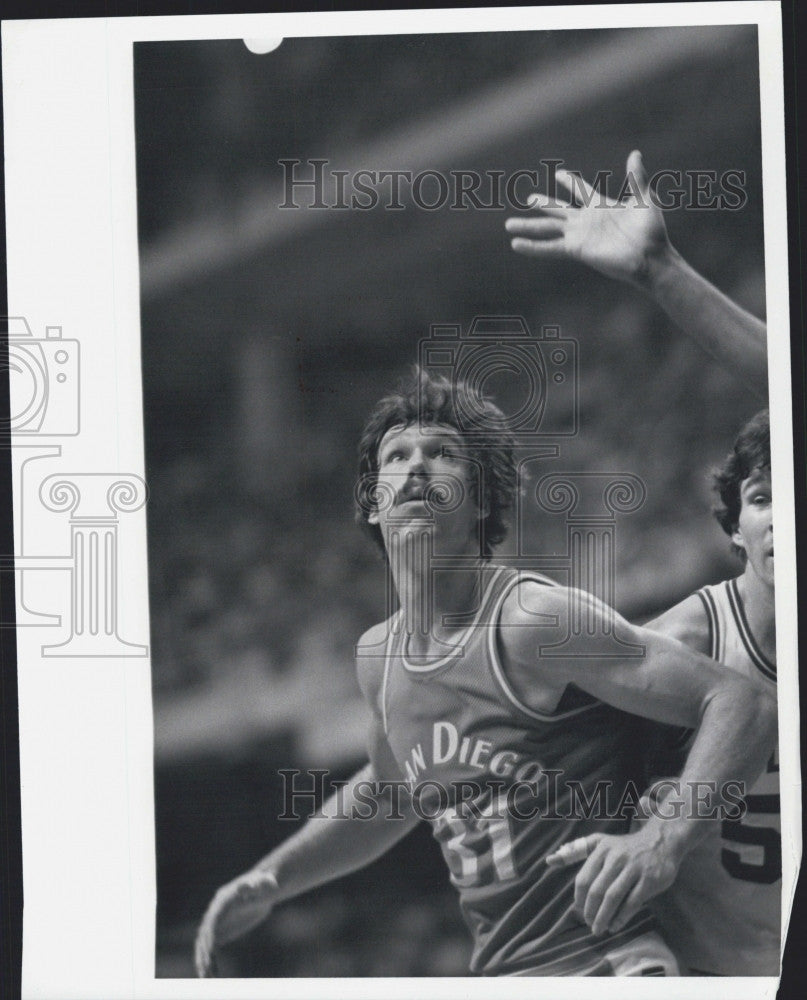 1981 Press Photo San Diego basketball player Swen Nater - Historic Images