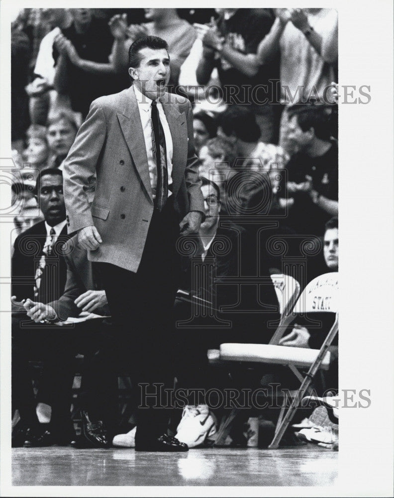 1993 Press Photo Danny Nee Head Coach Nebraska - Historic Images