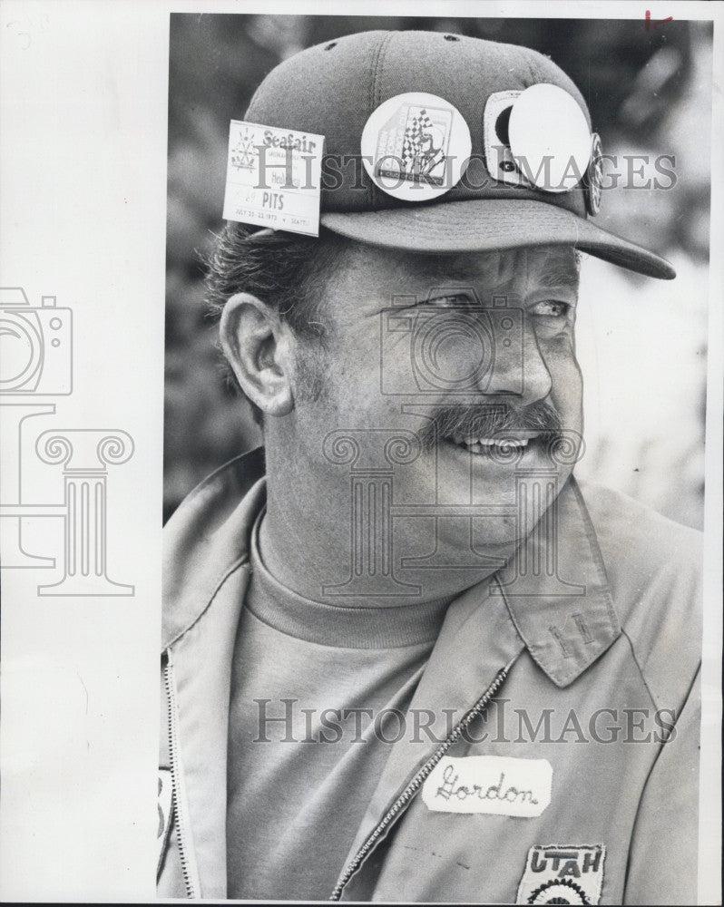 1973 Press Photo Gordon Jennings, boat racer - Historic Images