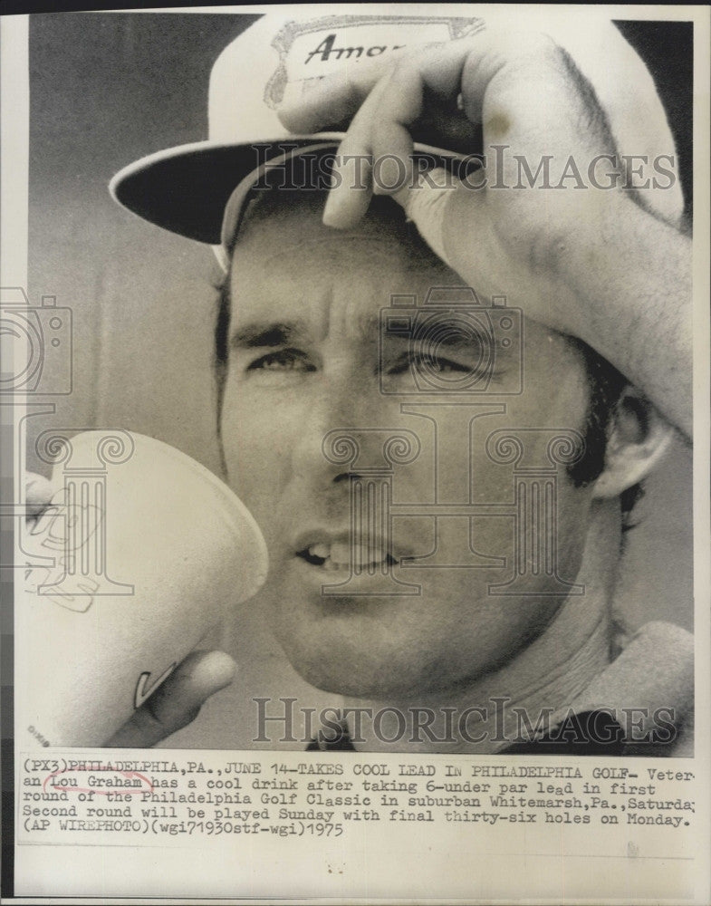 1975 Press Photo Golfer Lou Graham Philadelphia Golf Classic - Historic Images