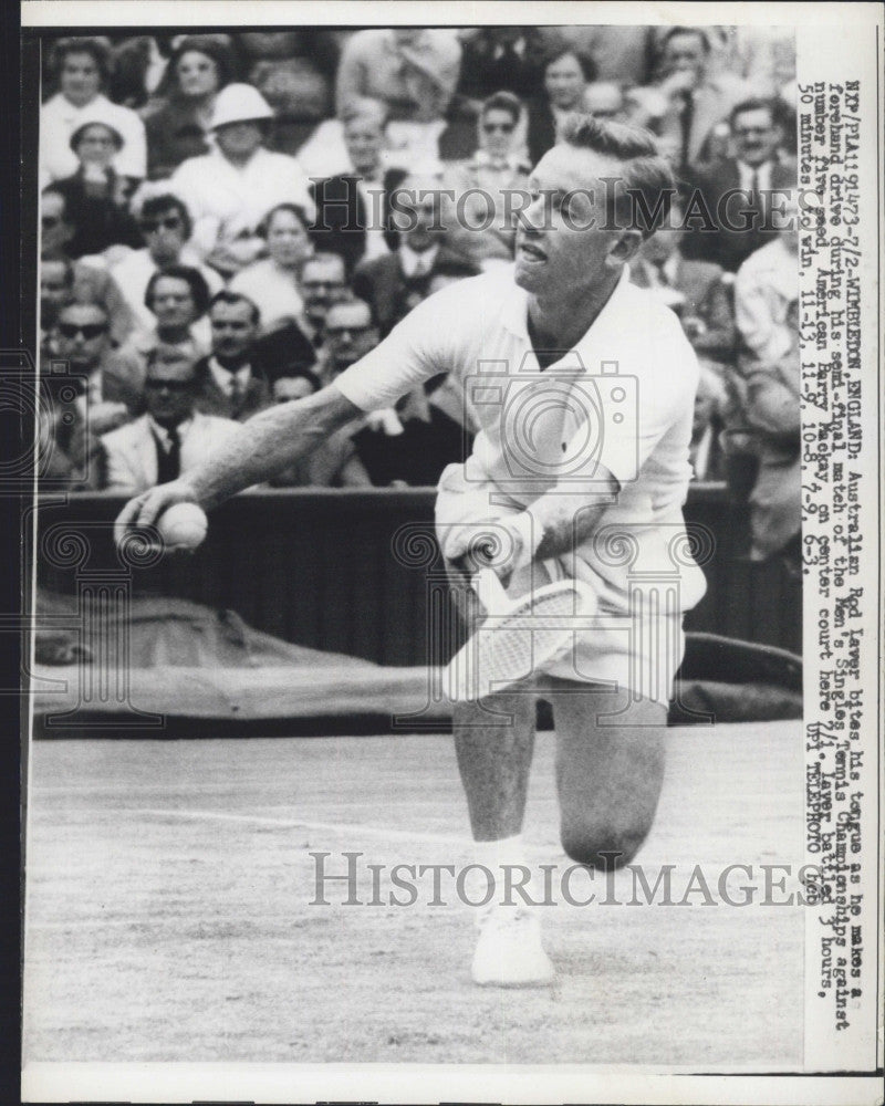 1959 Press Photo Australia&#39;s Rod Laver at Wimbledon, England - Historic Images