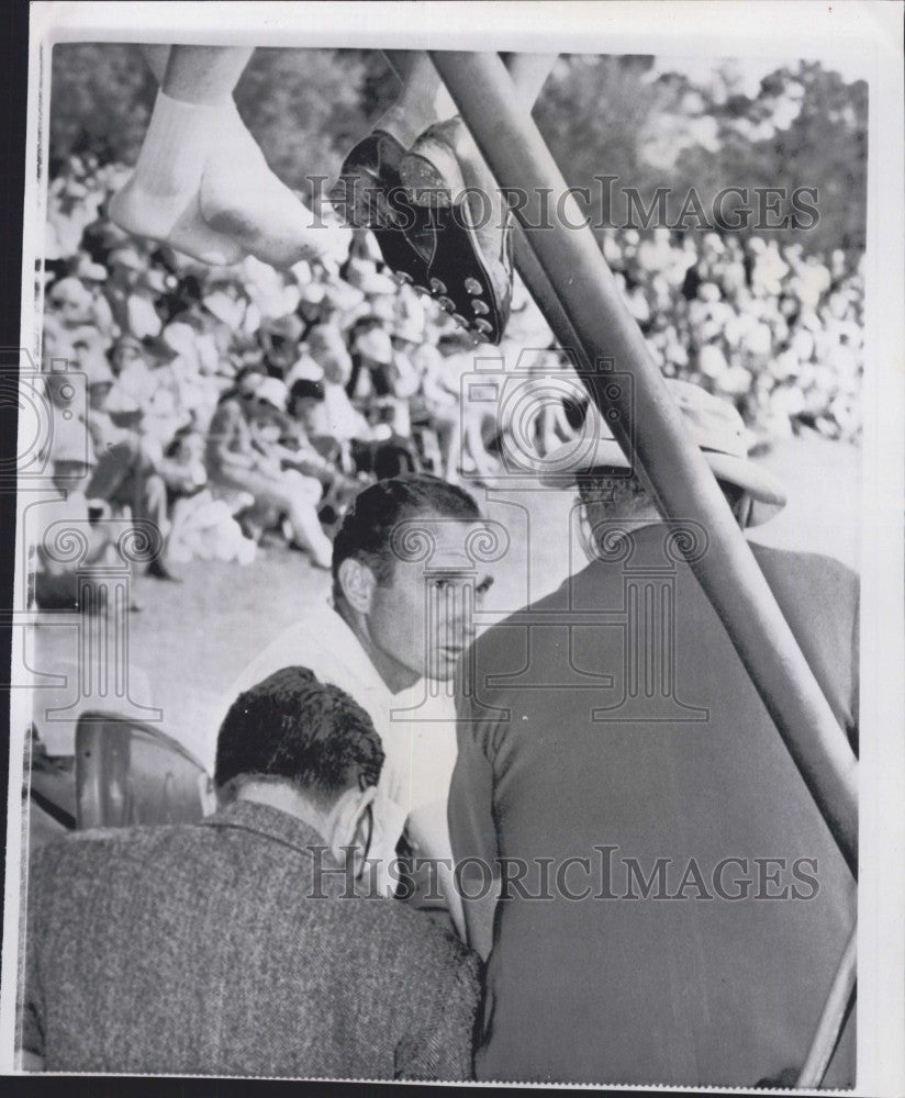 1960 Press Photo Dow Finsterwald at the Masters Golf Tournament - Historic Images