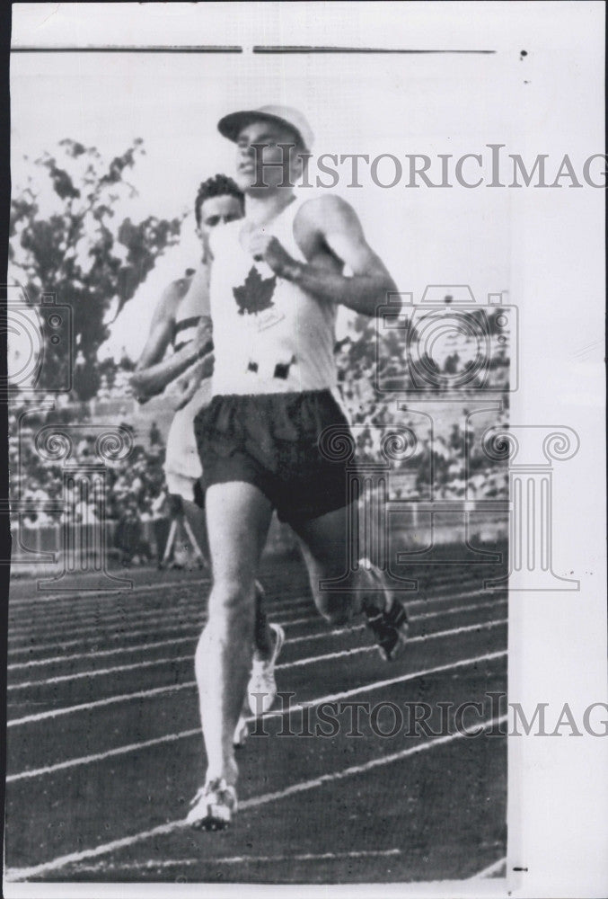 1962 Press Photo Canada&#39;s Bruce Kidd at the British Empire Games - Historic Images