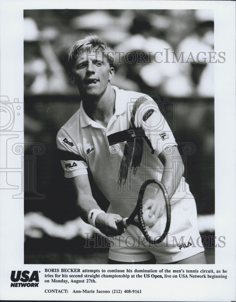 1990 Press Photo Boris Becker  (Tennis) - Historic Images