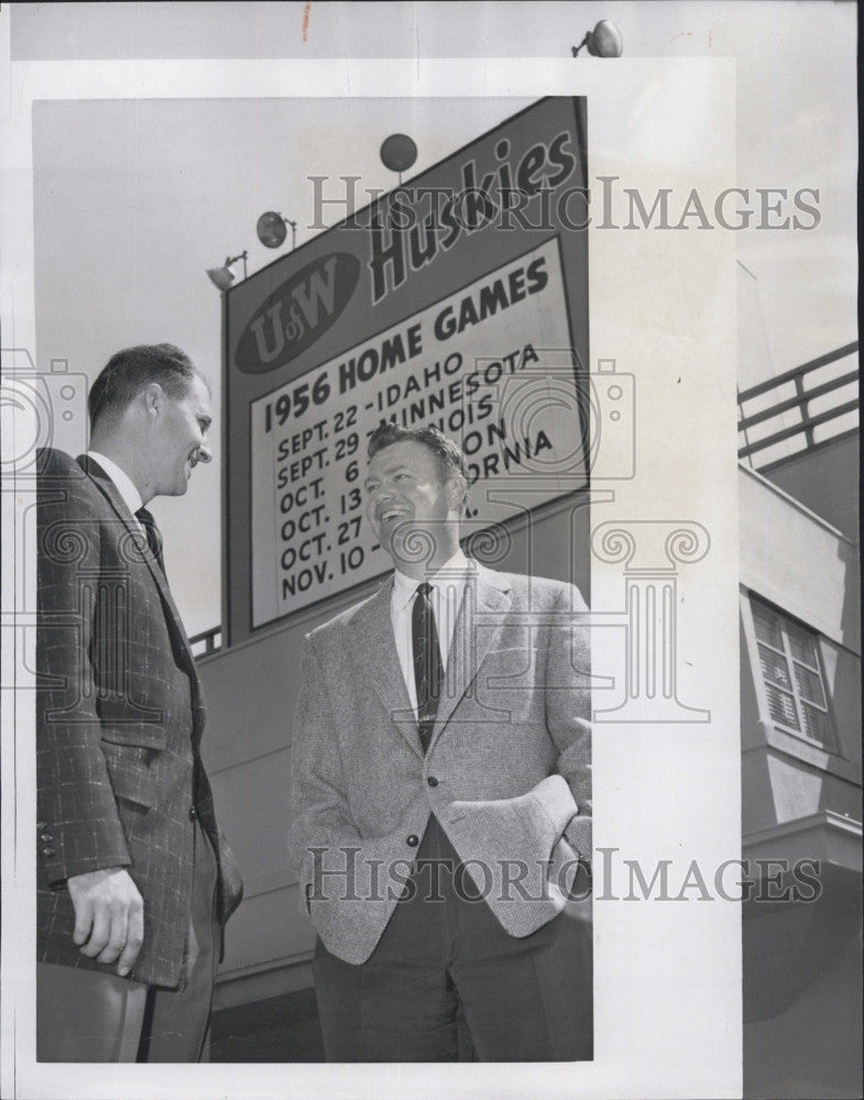1956 Press Photo George Briggs. - Historic Images
