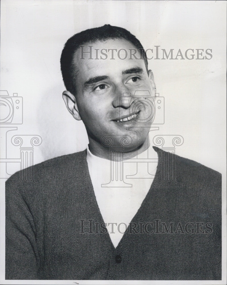 1965 Press Photo Tom Satriano Opposes Baseball&#39;s Free Agent Draft - Historic Images