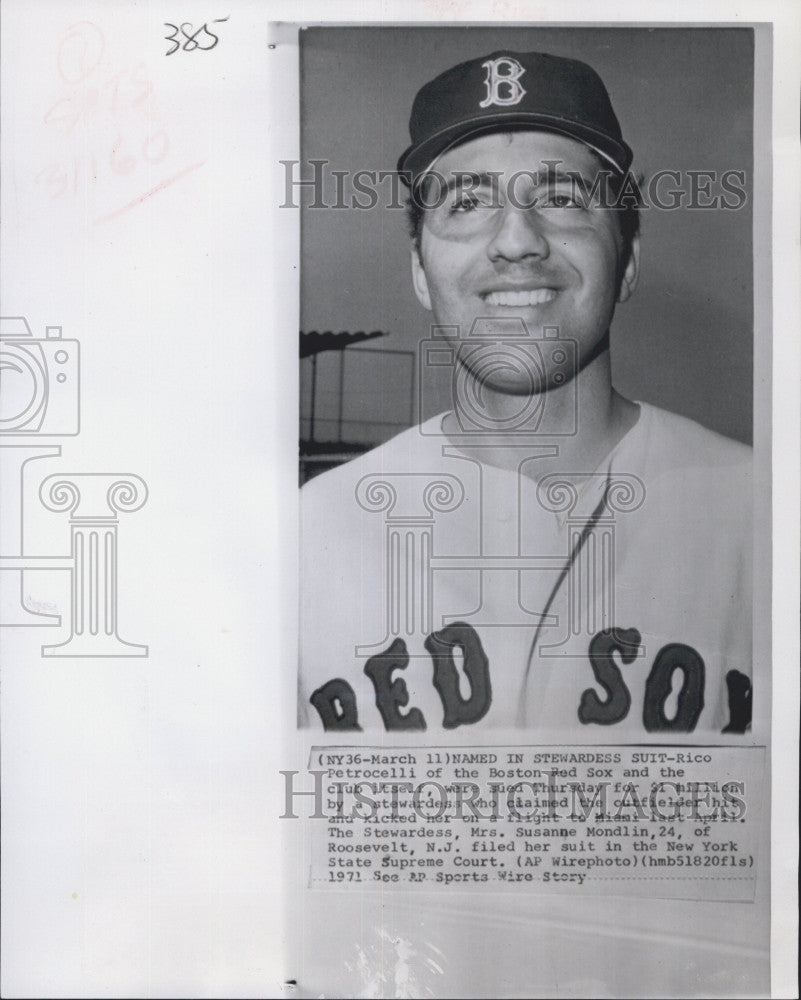 Rico Petrocelli Boston Red Sox Signed 8x10 Photograph 