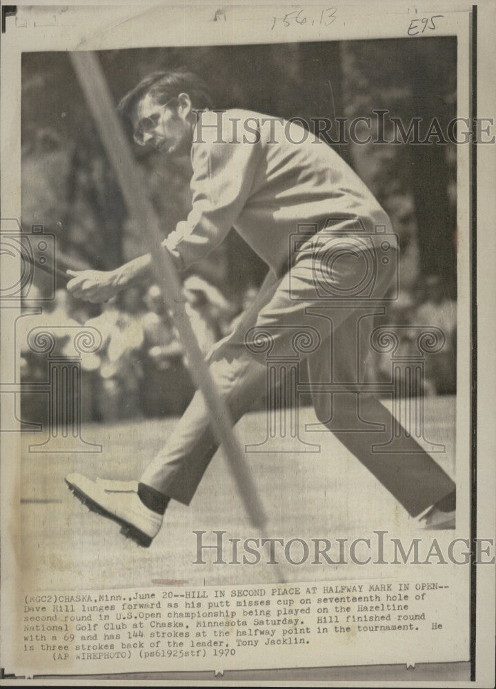 1970 Press Photo Golfer Dave Hill  at US Open Chamionship - Historic Images