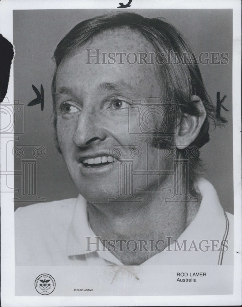 1976 Press Photo Australian Tennis Player Rod Laver - Historic Images