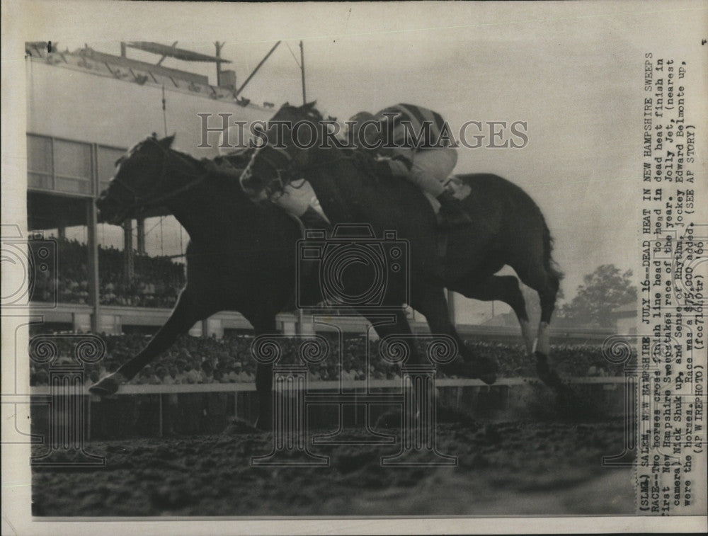 1966 Press Photo N.H. Sweepstakes Jolly Jet &amp; Sense of Rhythm - Historic Images