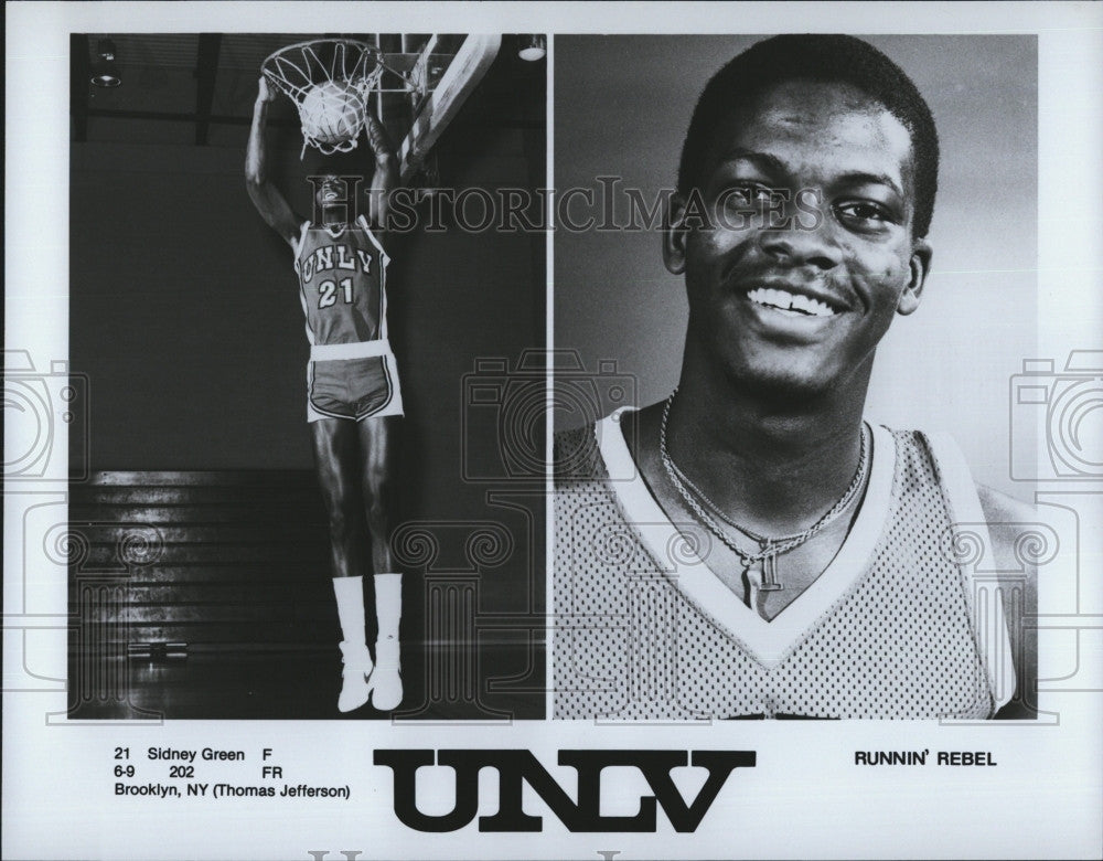 Press Photo Sidney Green UNLV Basketball Player - Historic Images