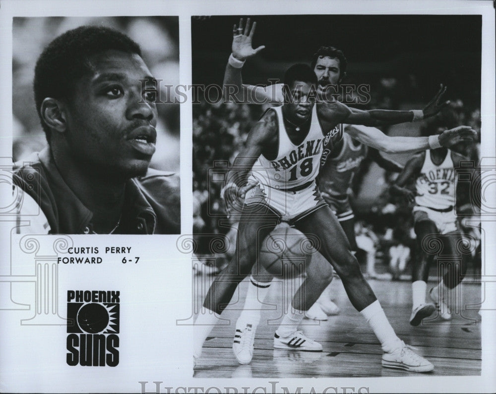 1976 Press Photo Curtis Perry of the Phoenix Suns - Historic Images