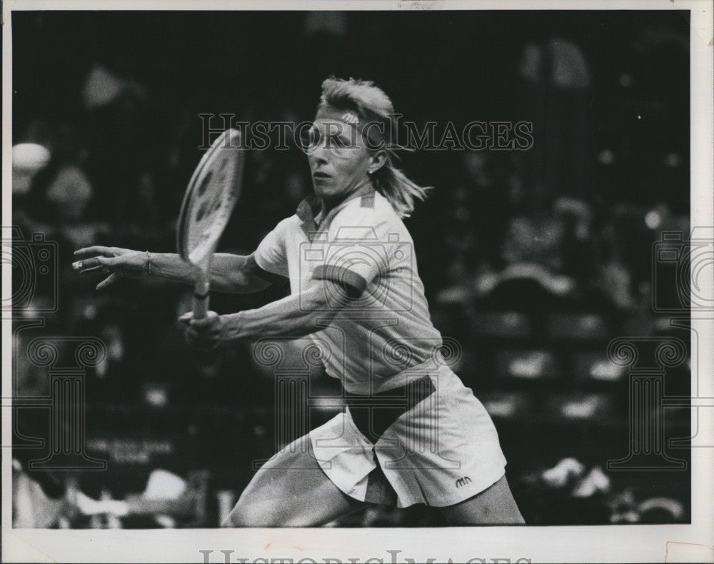 1990 Press Photo UIC PAvillion tennis, Martina Navaratilova - Historic Images