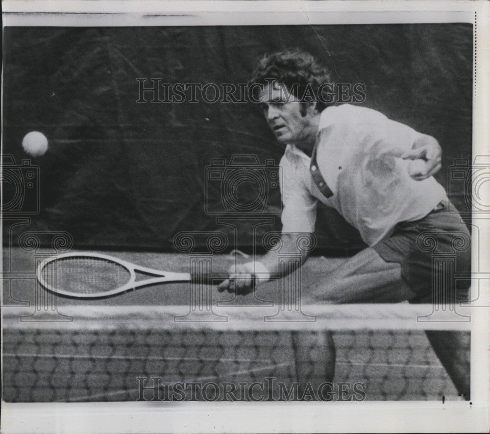 1973 Press Photo Tom Gorman at US Open tennis match - Historic Images