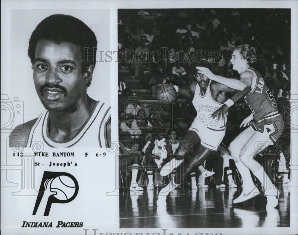 1979 Press Photo Mike Bantom, Indiana Pacers Basketball Player - Historic Images