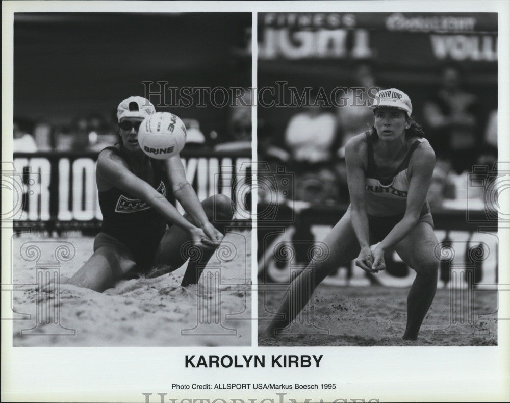 1995 Press Photo Volleyball Player Karolyn Kirby - Historic Images