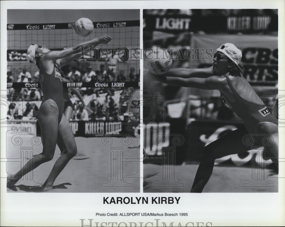 1995 Press Photo Volleyball Player Karolyn Kirby - Historic Images