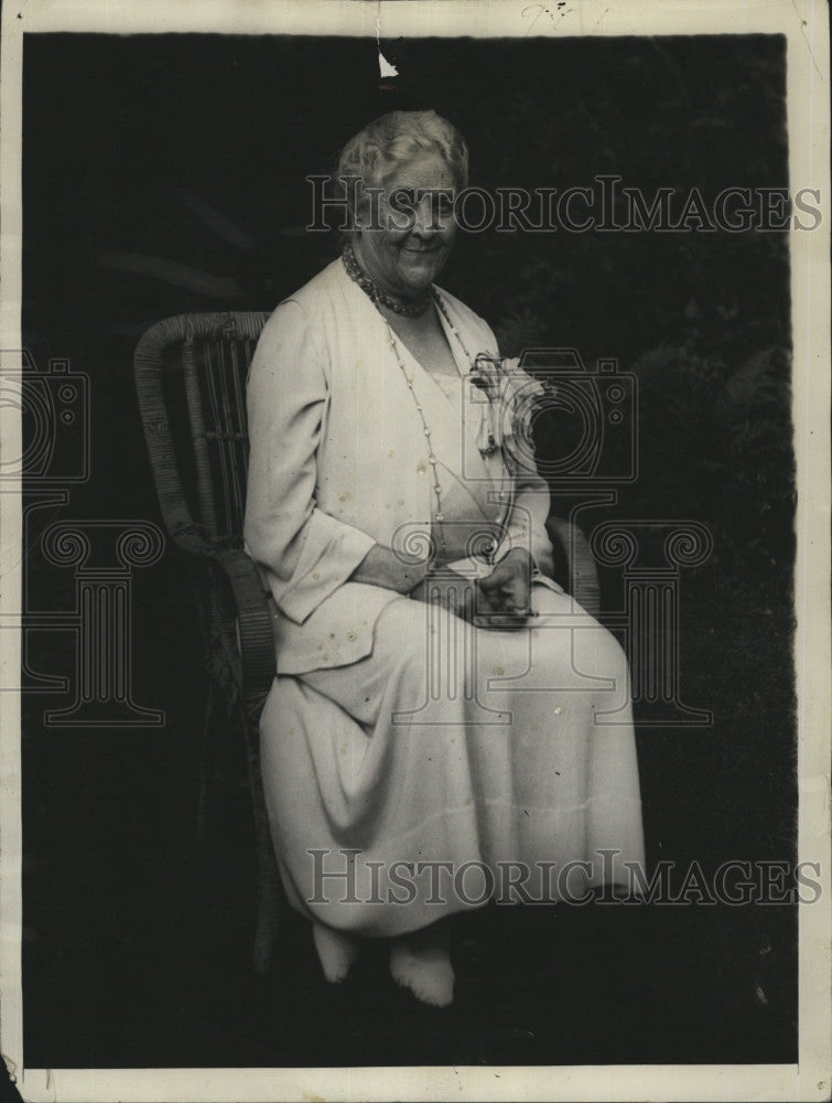 1934 Press Photo Mother of President Mrs Sara Delano Roosevelt on 80th birthday - Historic Images